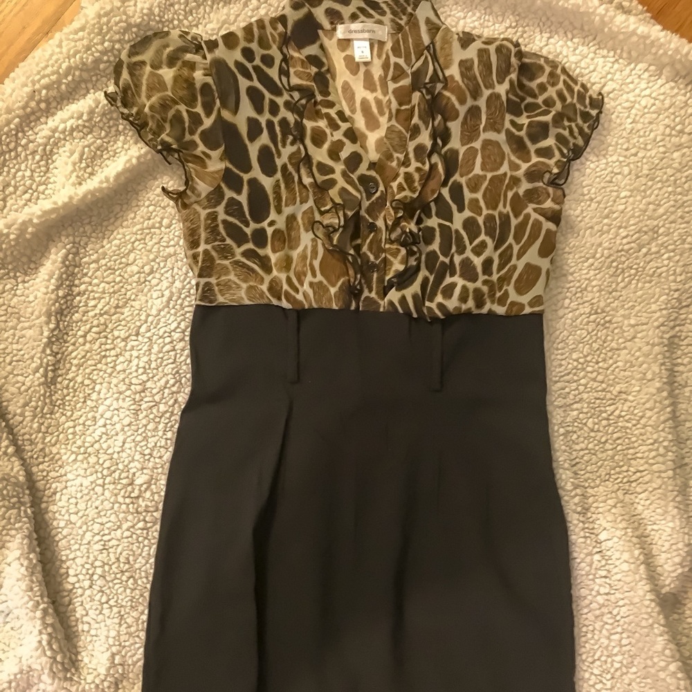Cheetah Pencil Skirt Dress